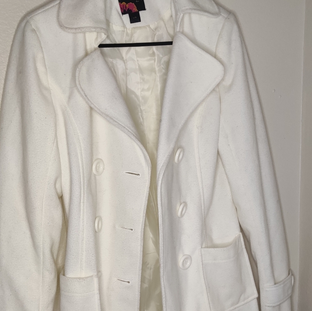 Double breasted button coat